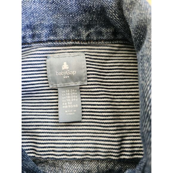 Gap Baby 18-24 Months Girls Denim Jean & Shirt Lot Bohemian Preppy Floral - Picture 4 of 16
